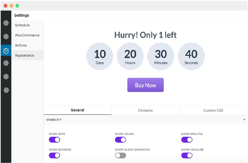 Un temporizador de cuenta regresiva para escasez y urgencia para WordPress y WooCommerce
